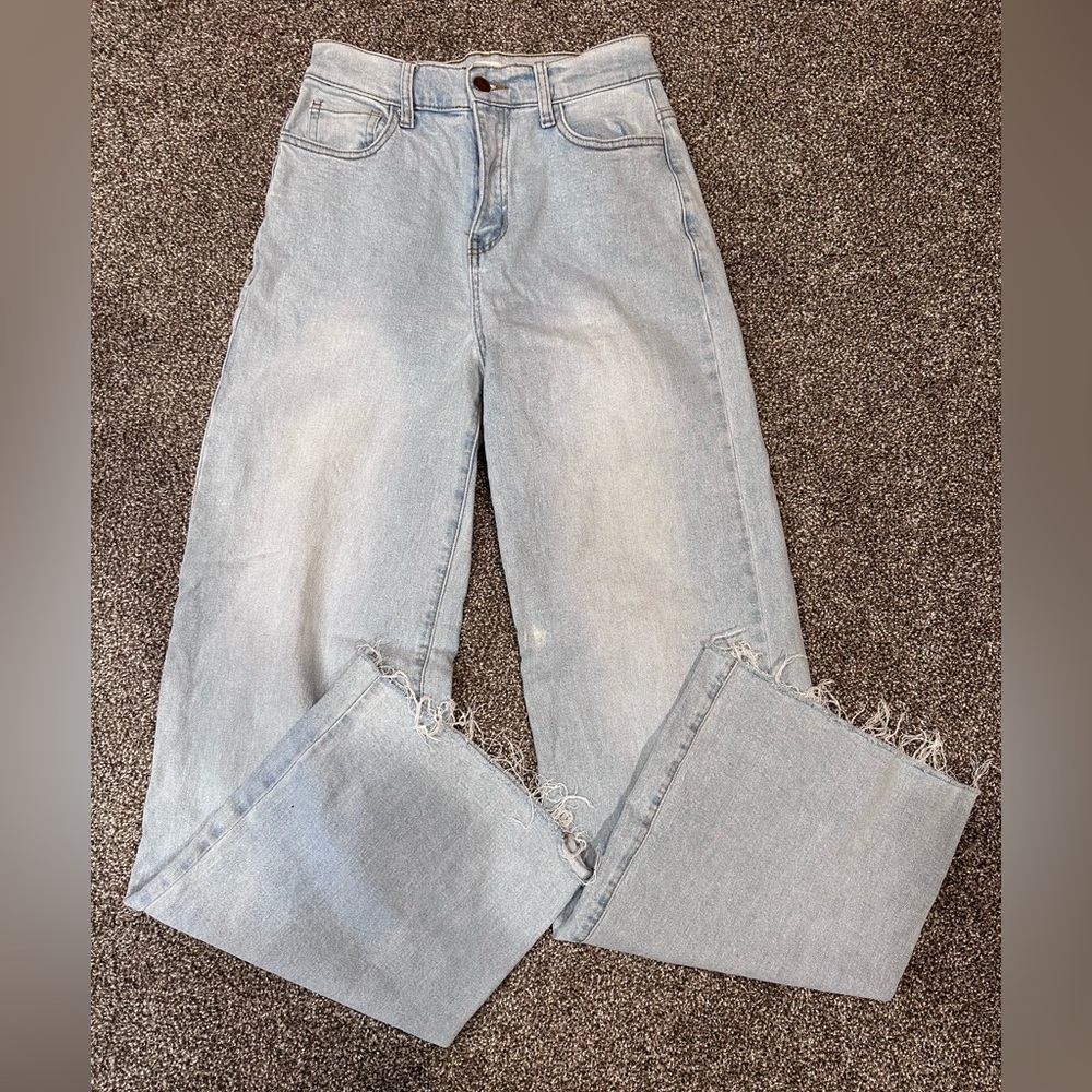 vibrant m.i.u wide leg jeans